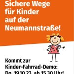 Fahrrad-Demo: Sichere Wege für Kinder auf der Neumannstraße!